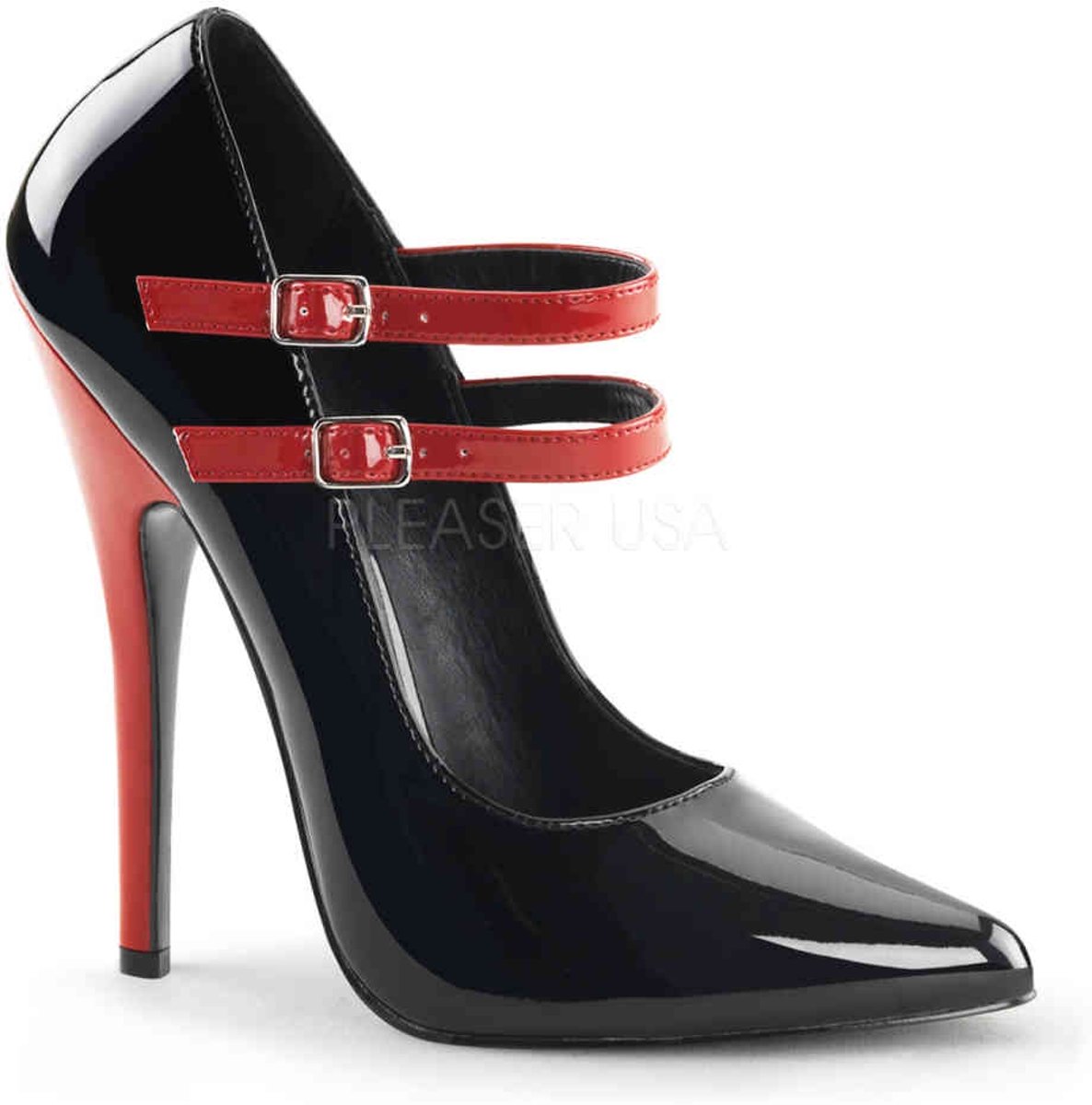 EU 35 = US 5 | DOMINA-442 | 6 Mary Jane Pump W/ Contrast Heel